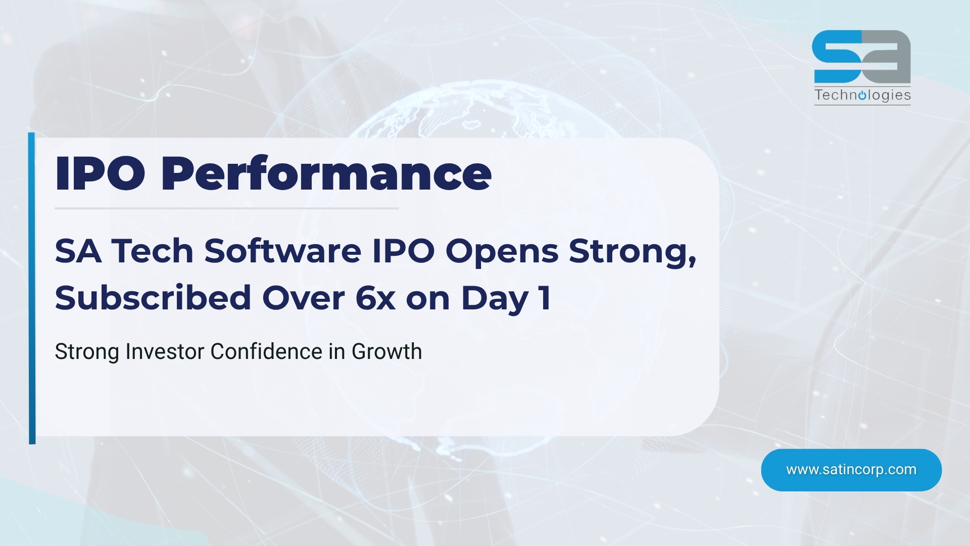 SA Tech Software IPO Opens Strong, Subscribed Over 6x on Day 1