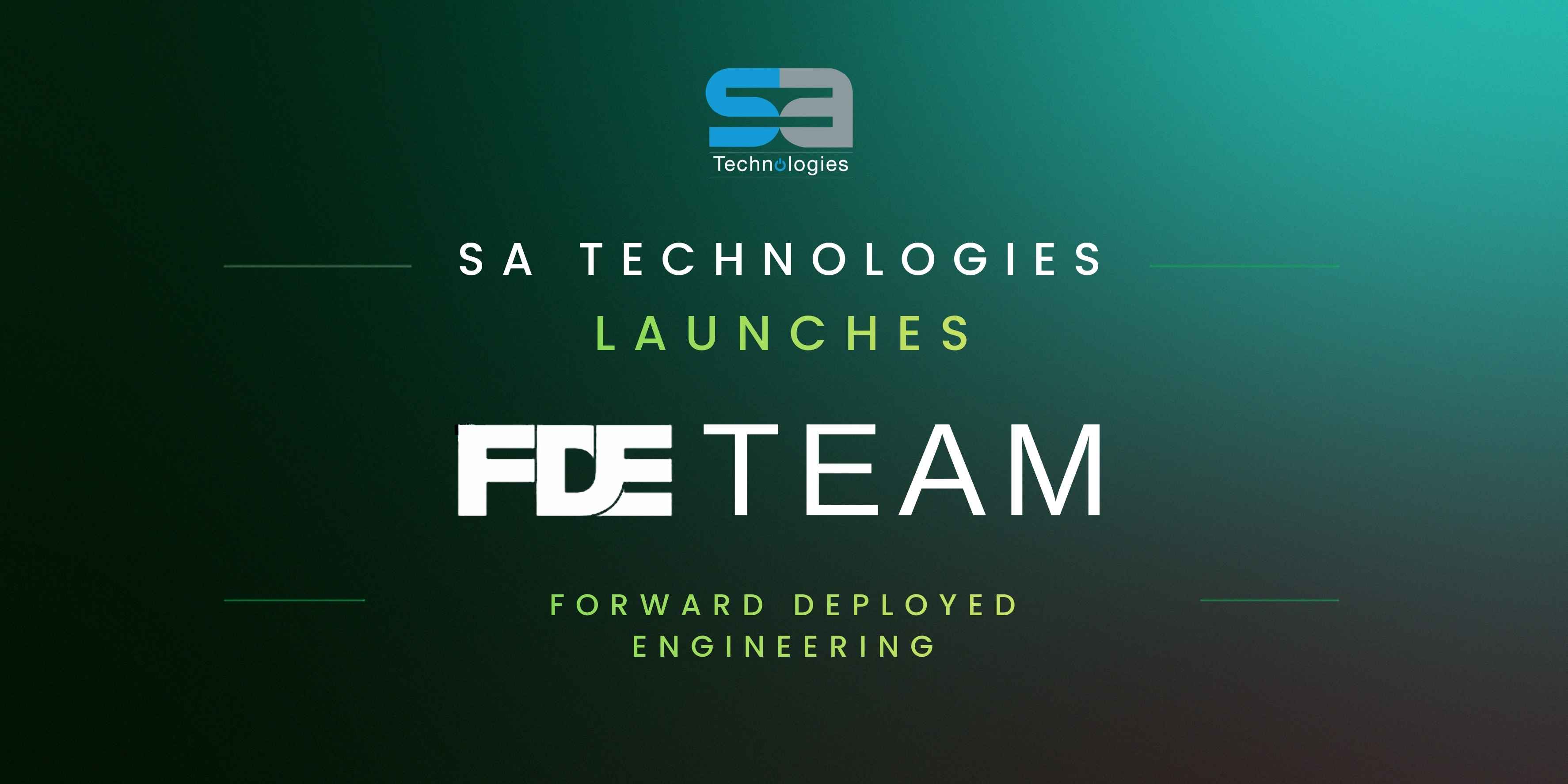 SA Technologies Launches FDE Team to Establish a Dedicated Forward Deployed Engineering Practice
